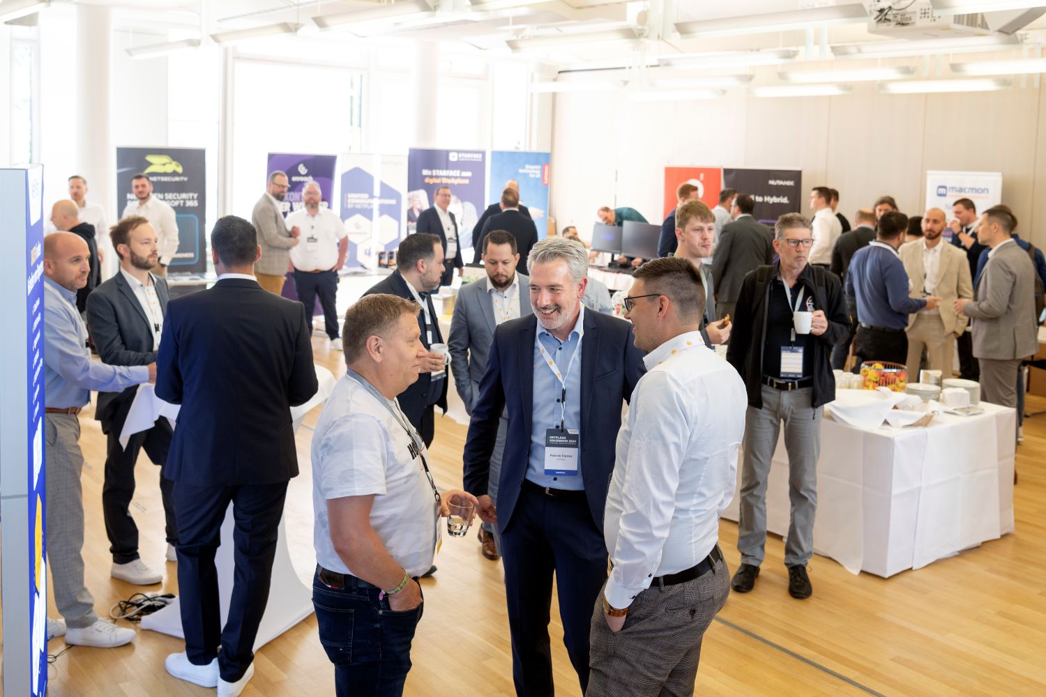 Messebereich auf der NetPlans Hausmesse