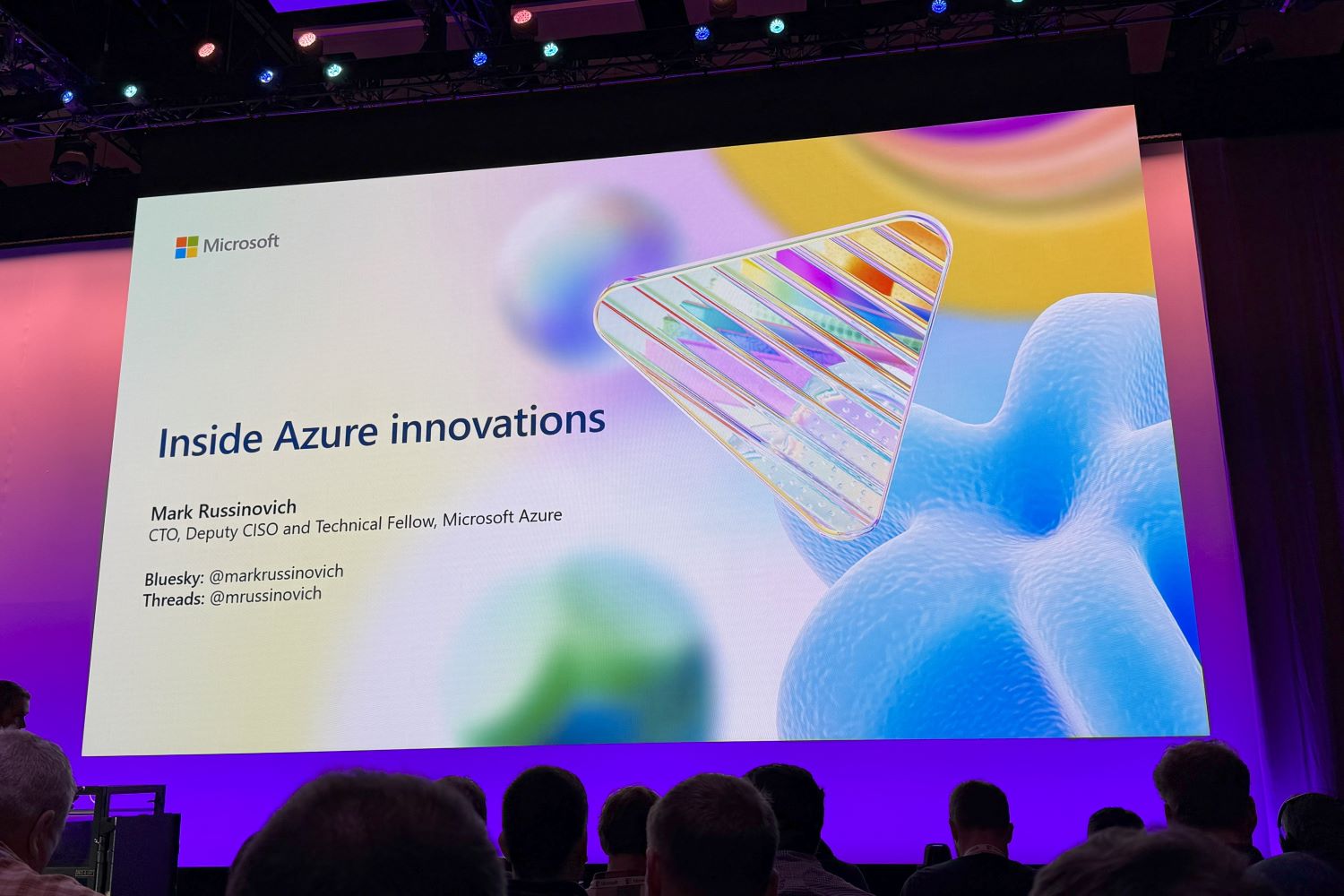 Präsentationsslide auf der Microsoft Ignite 2024