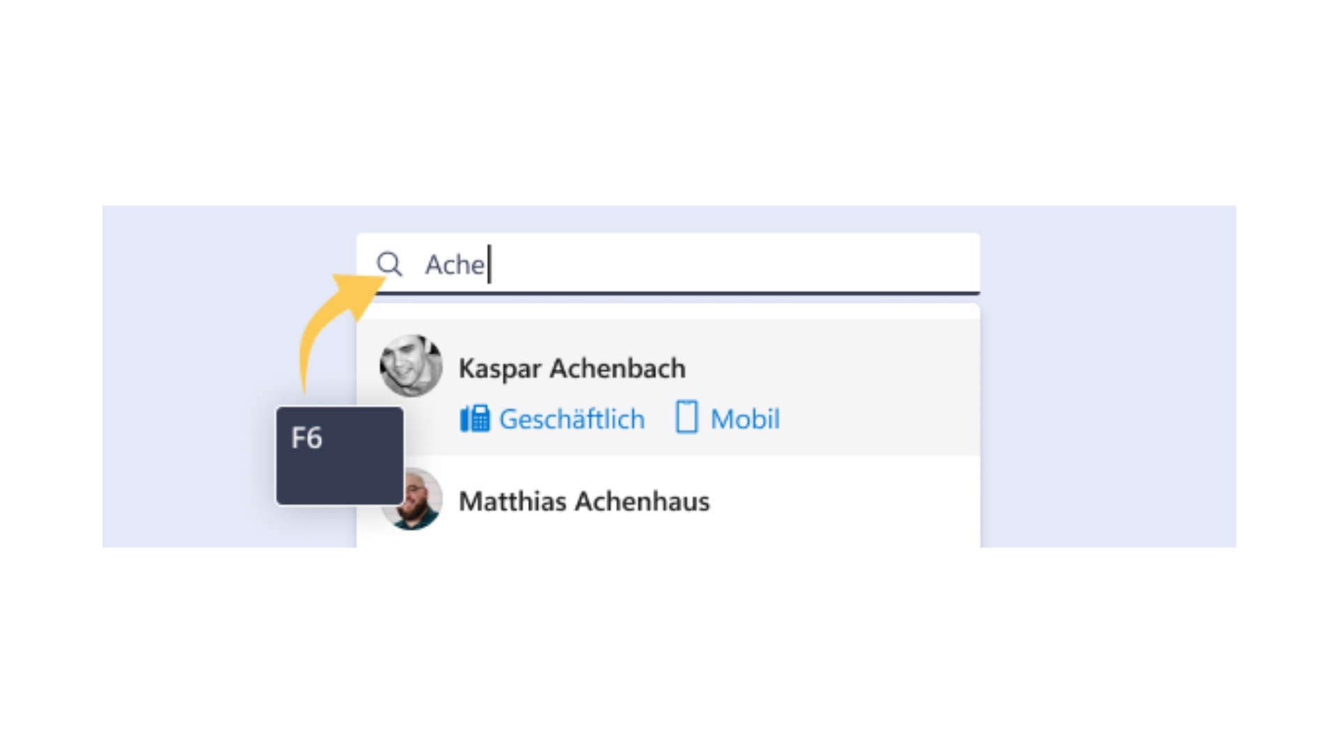 Ausschnitte aus Teams CTI