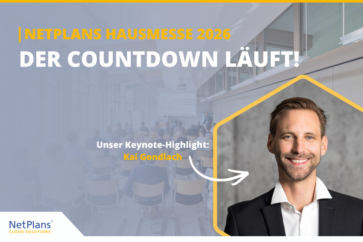 Titelbild Newsbeitrag Countdown Hausmesse NetPlans 2026